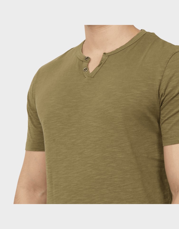 JJESPLIT NECK TEE SS NOOS