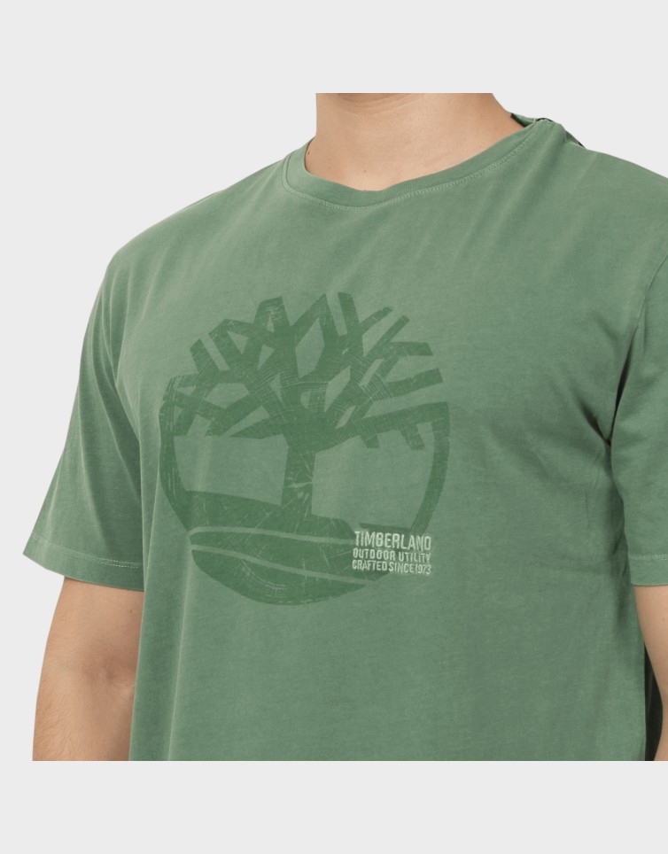 GARMENT DYE LOGO GRAPHIC TEE