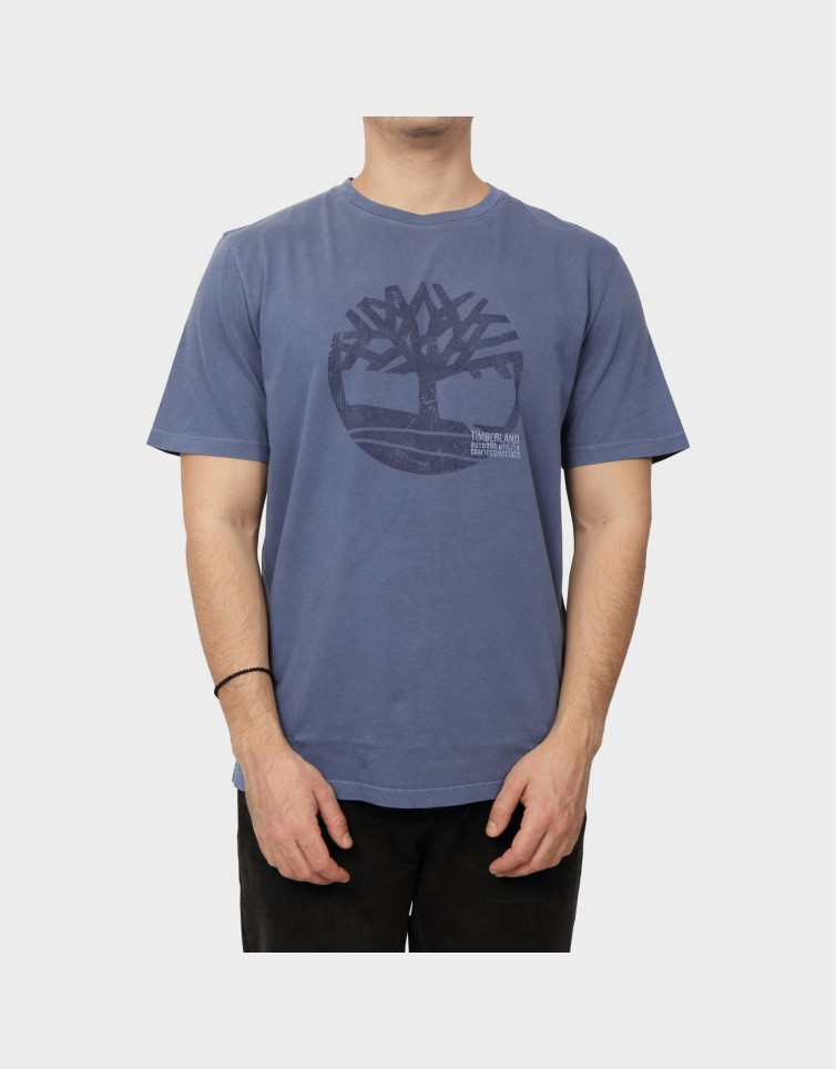 GARMENT DYE LOGO GRAPHIC TEE