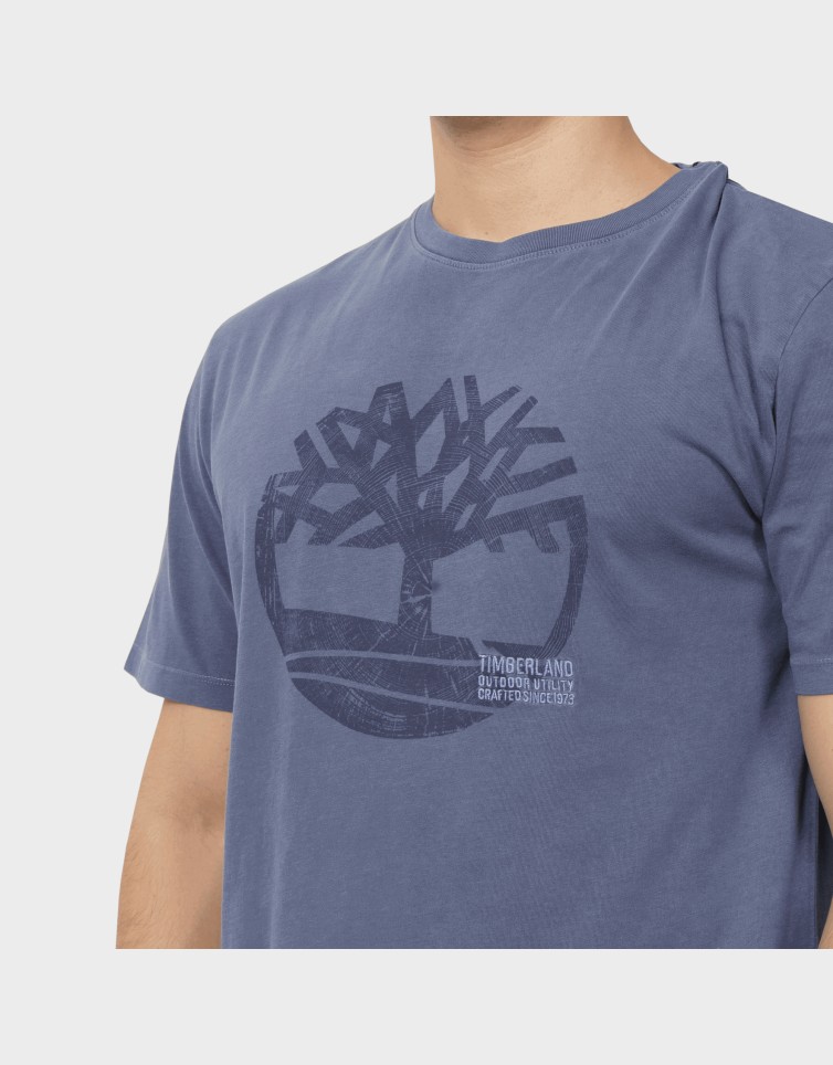 GARMENT DYE LOGO GRAPHIC TEE