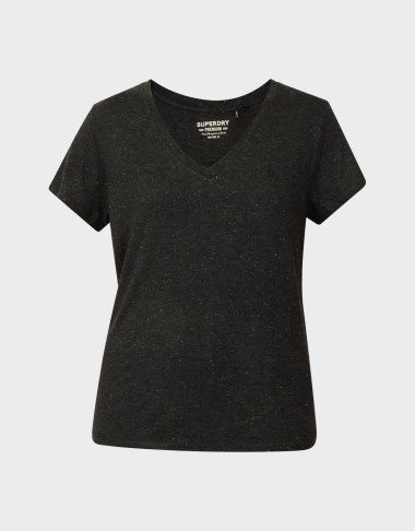 D1 STUDIOS SLUB EMB VEE TEE