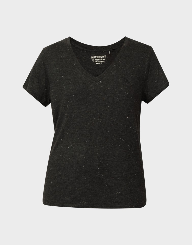 D1 STUDIOS SLUB EMB VEE TEE