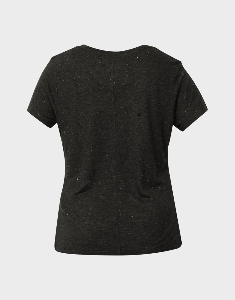 D1 STUDIOS SLUB EMB VEE TEE