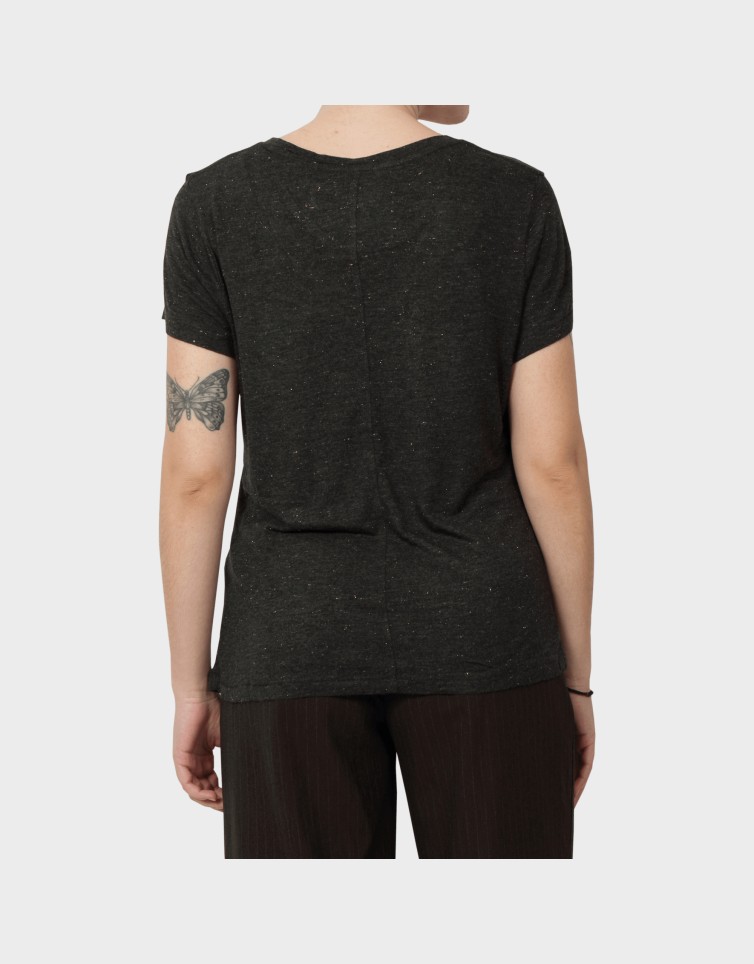 D1 STUDIOS SLUB EMB VEE TEE