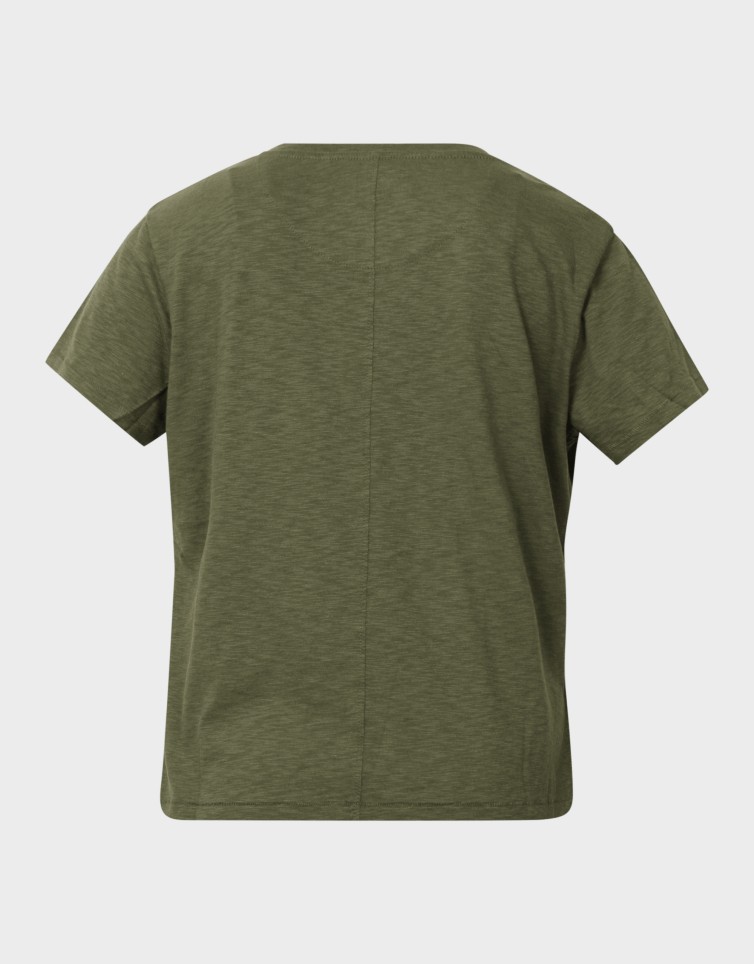 D1 STUDIOS SLUB EMB VEE TEE