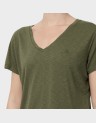 D1 STUDIOS SLUB EMB VEE TEE