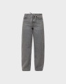 ESTELLE HR BARREL DENIM BELT JEANS
