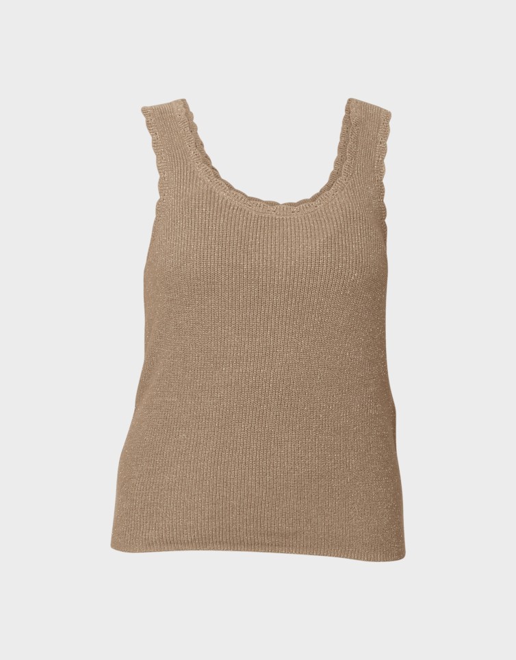LEXIE SHINE SL U-NECK TOP