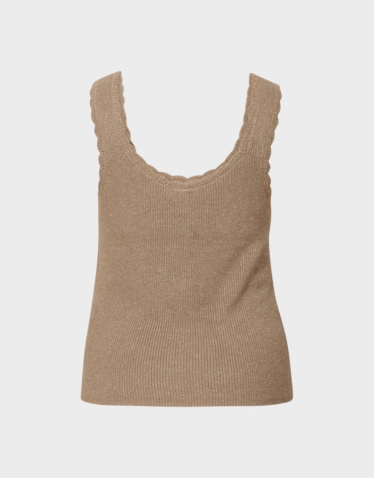 LEXIE SHINE SL U-NECK TOP
