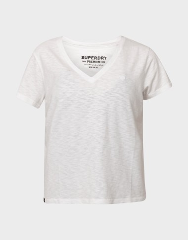 D1 STUDIOS SLUB EMB VEE TEE