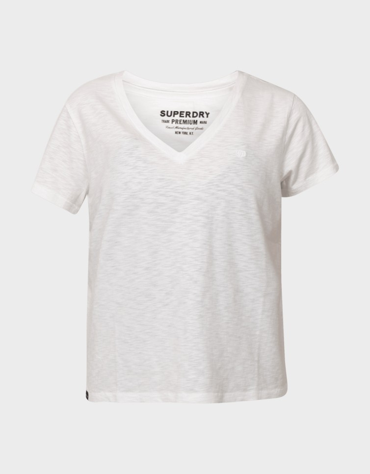 D1 STUDIOS SLUB EMB VEE TEE
