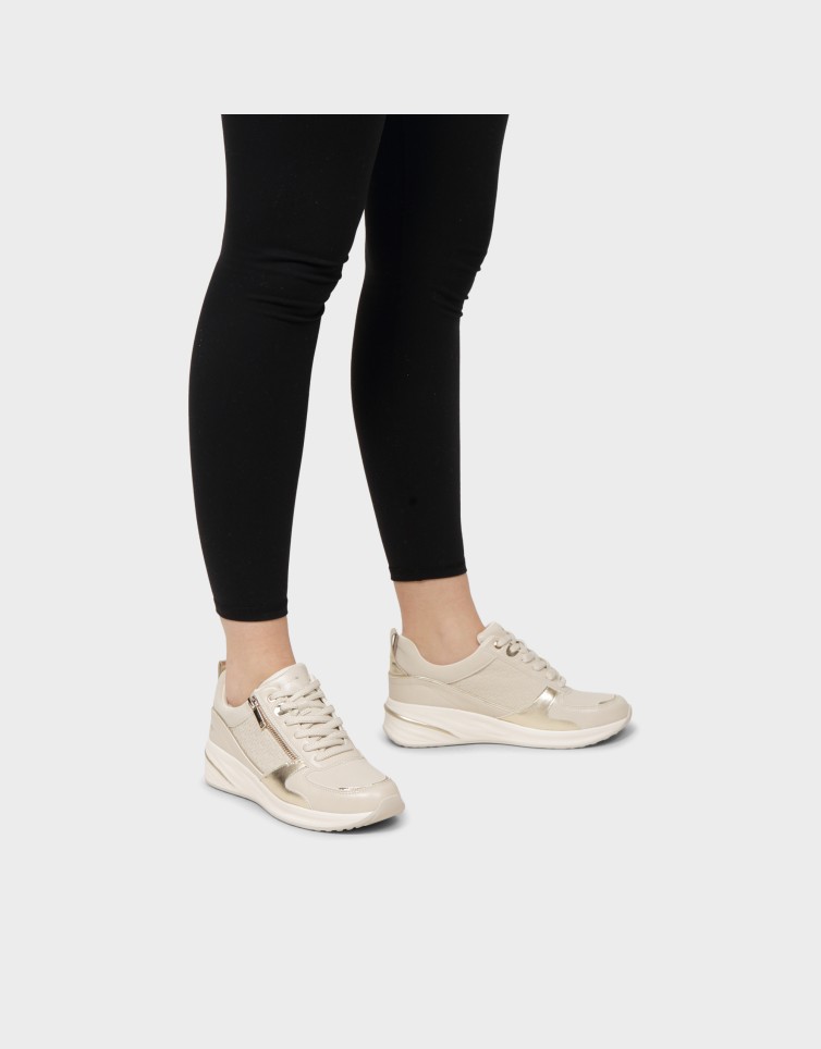 ZIPPED LACE-UP