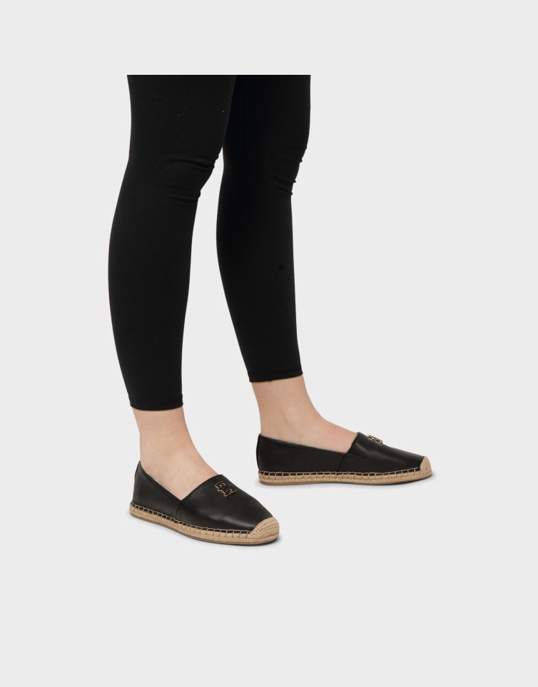 LOGO LEATHER ESPADRILLE