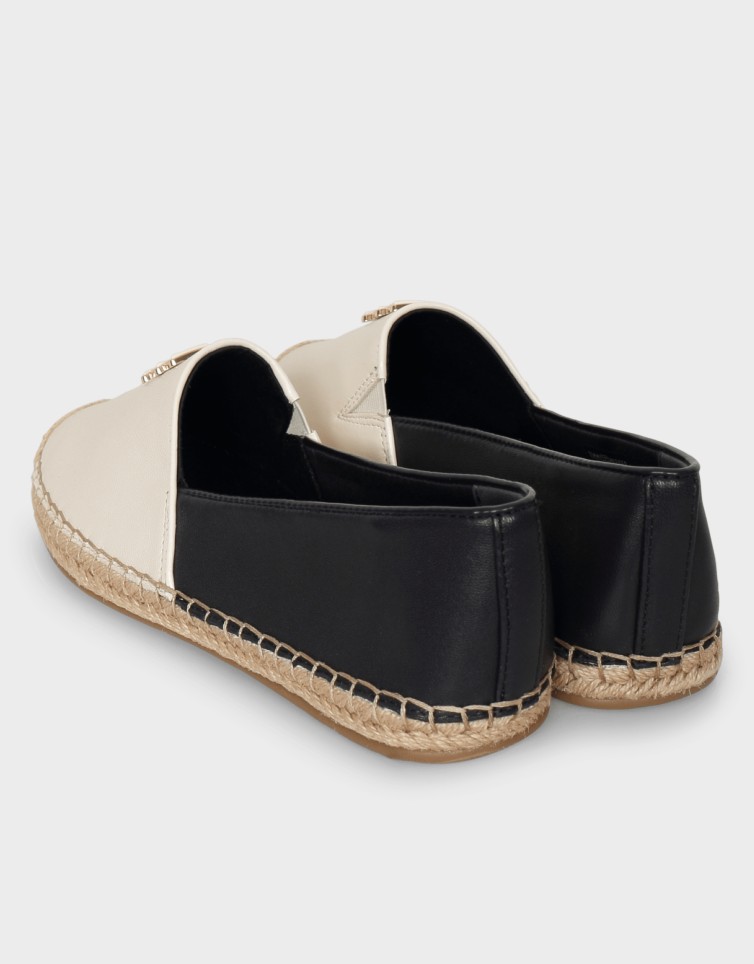 LOGO LEATHER ESPADRILLE