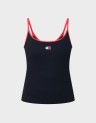 SLIM BADGE STRAPPY TOP