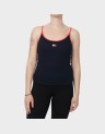 SLIM BADGE STRAPPY TOP
