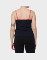 SLIM BADGE STRAPPY TOP