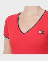 SLIM BADGE V-NECK TEE