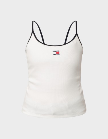 SLIM BADGE STRAPPY TOP