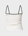 SLIM BADGE STRAPPY TOP