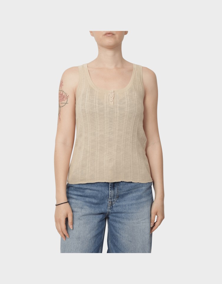 PEACH SL U-NECK TOP