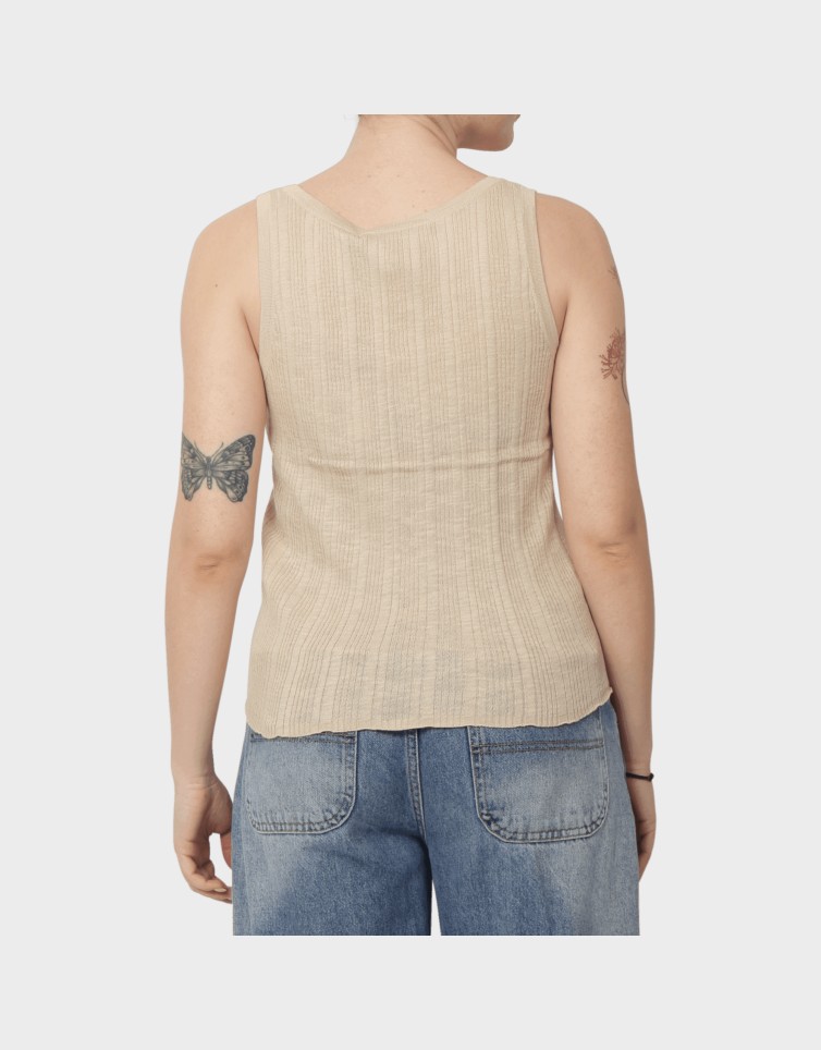 PEACH SL U-NECK TOP