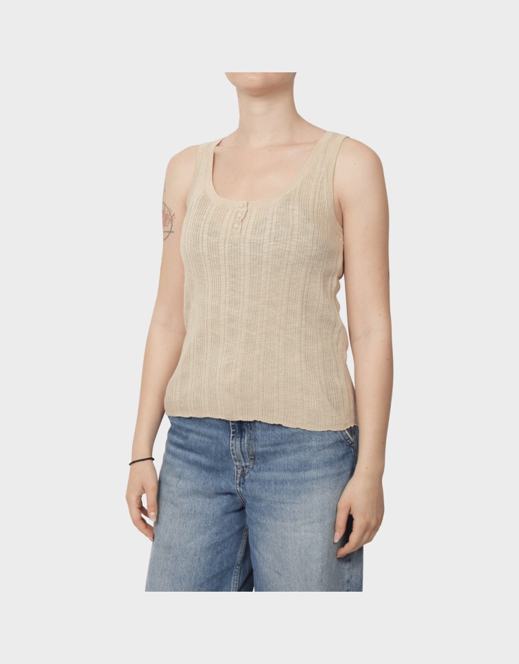 PEACH SL U-NECK TOP