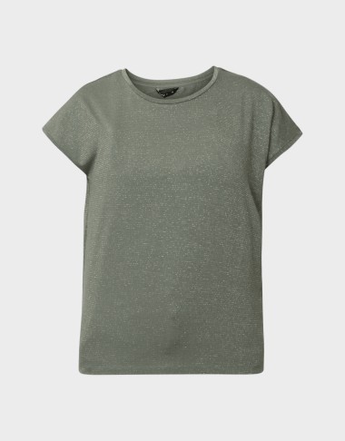 CLAUDIA LIFE S/S GLITTER TOP