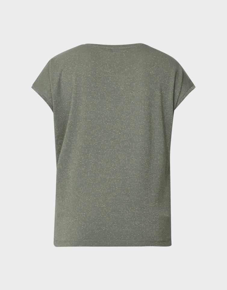 CLAUDIA LIFE S/S GLITTER TOP