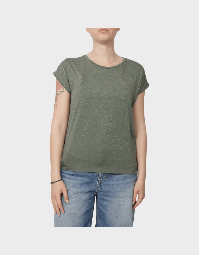 CLAUDIA LIFE S/S GLITTER TOP