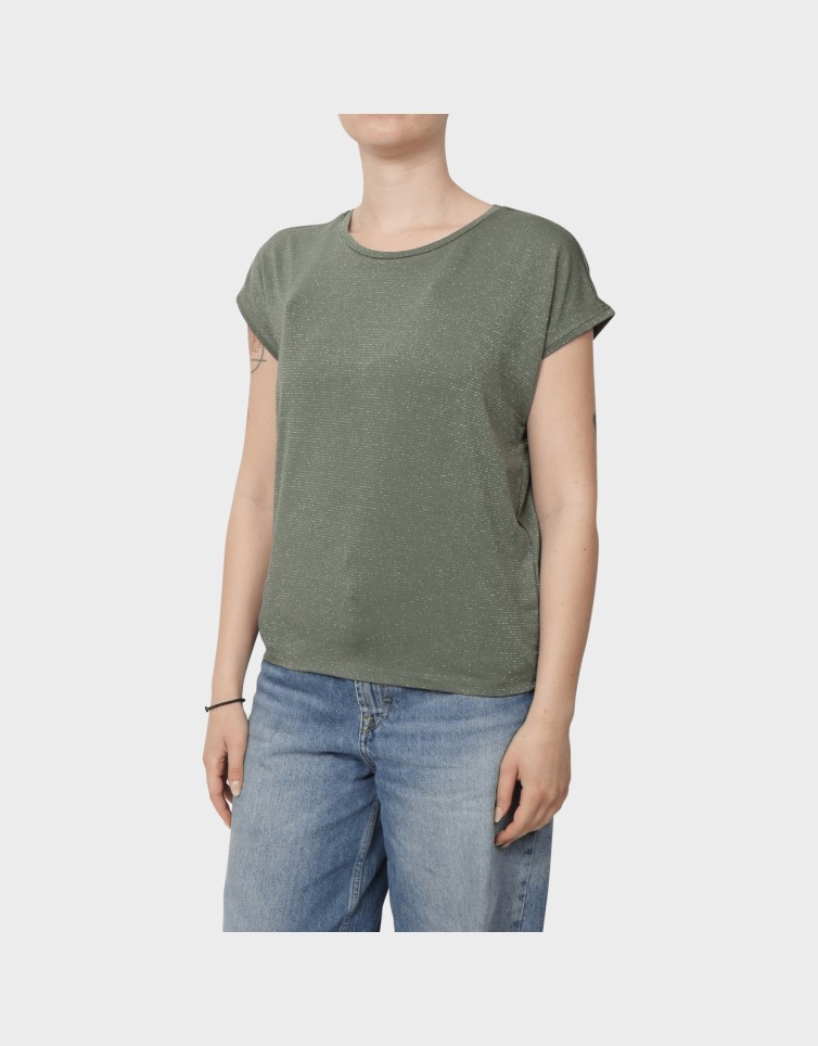 CLAUDIA LIFE S/S GLITTER TOP