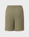 SIESTA MW PULL-UP LIN BL SHORTS