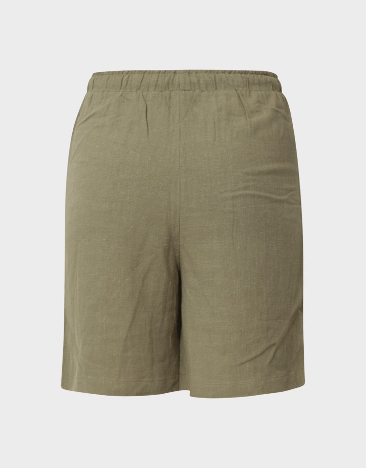 SIESTA MW PULL-UP LIN BL SHORTS