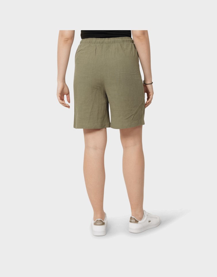 SIESTA MW PULL-UP LIN BL SHORTS