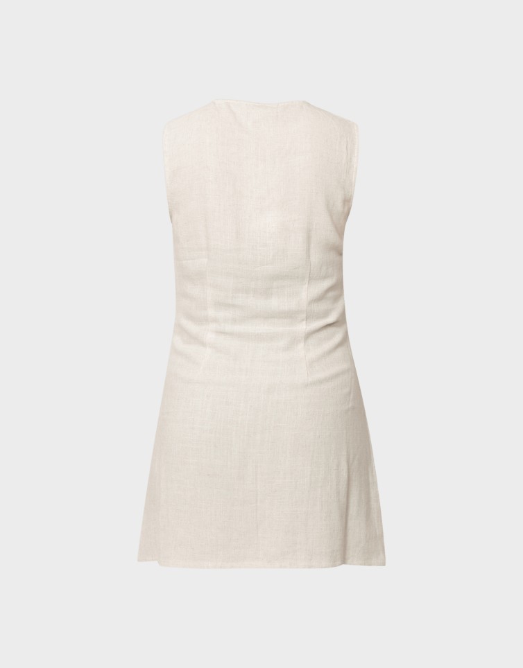 SIESTA LIN BL SL SHORT DRESS