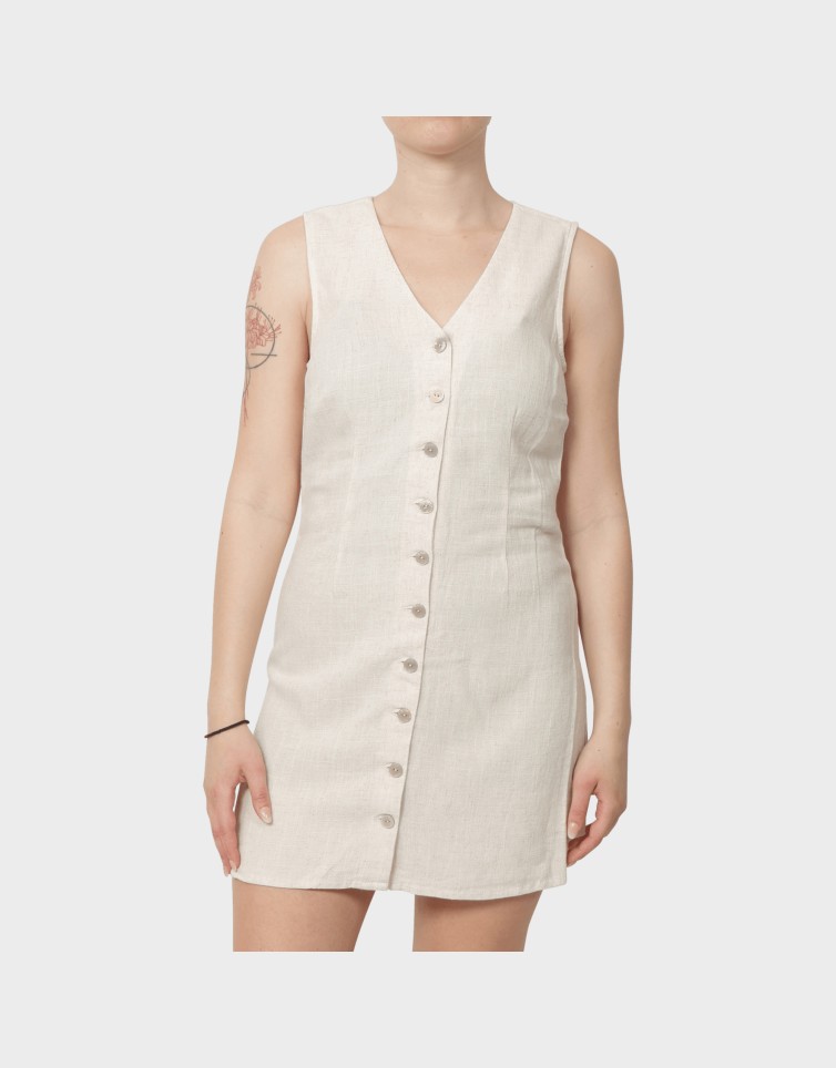 SIESTA LIN BL SL SHORT DRESS