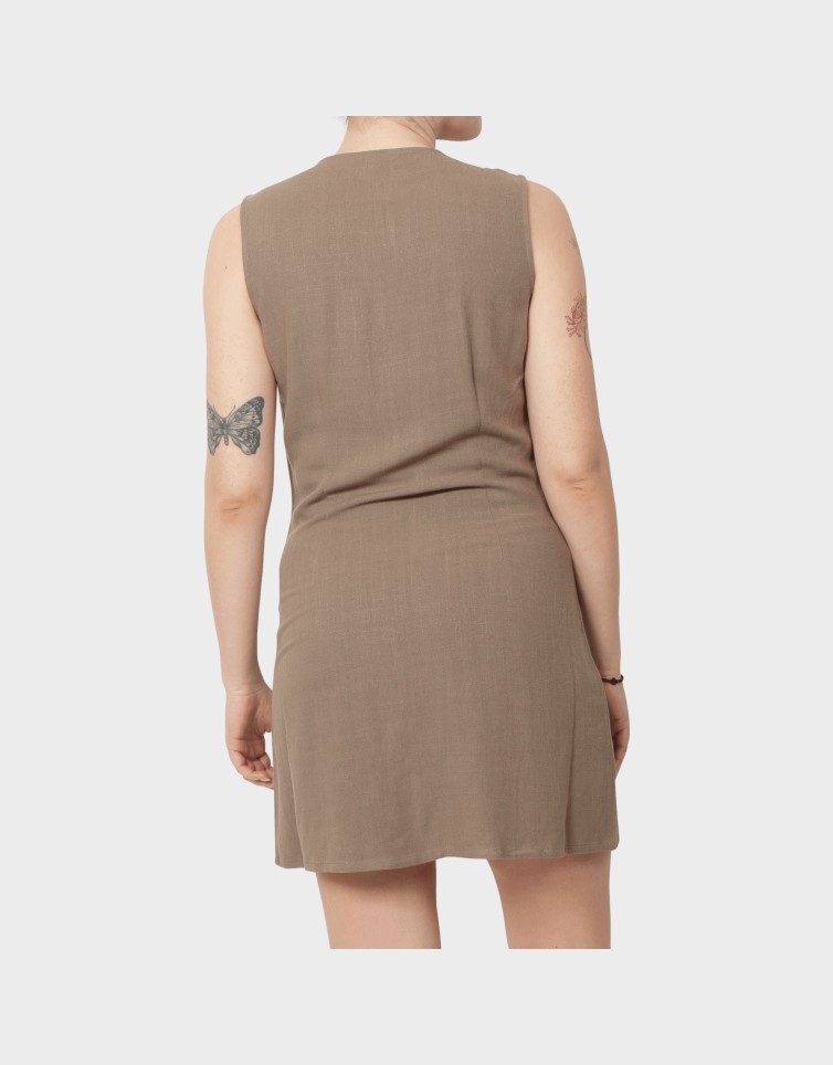 SIESTA LIN BL SL SHORT DRESS