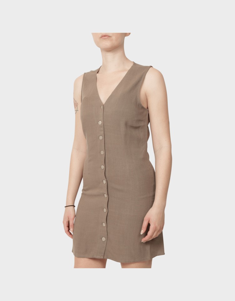 SIESTA LIN BL SL SHORT DRESS