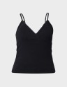 D4 OVIN ATH ESS LACE TRIM VNECK VEST