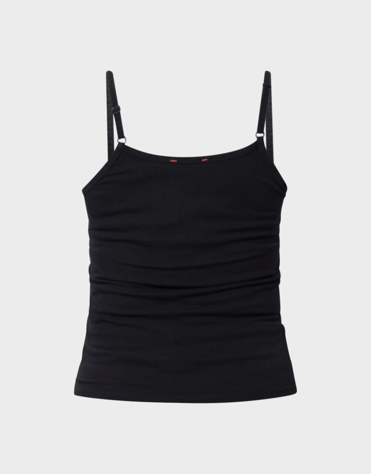D4 OVIN ATH ESS LACE TRIM VNECK VEST