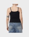 D4 OVIN ATH ESS LACE TRIM VNECK VEST