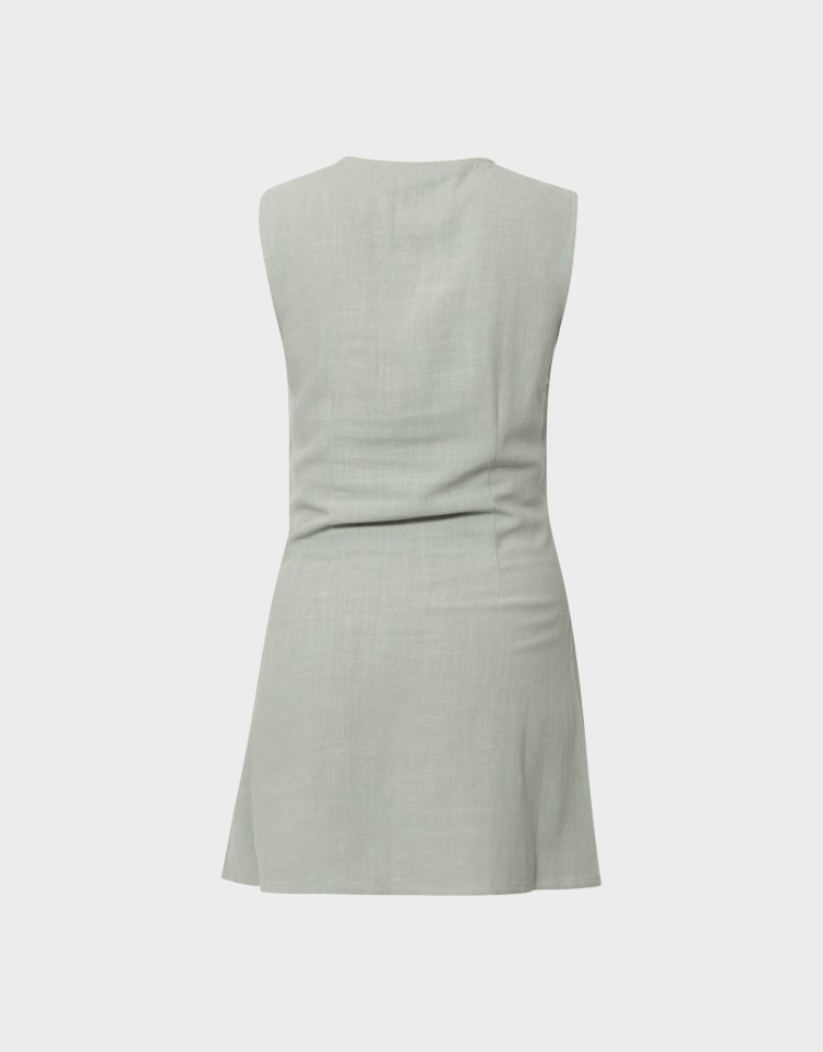 SIESTA LIN BL SL SHORT DRESS