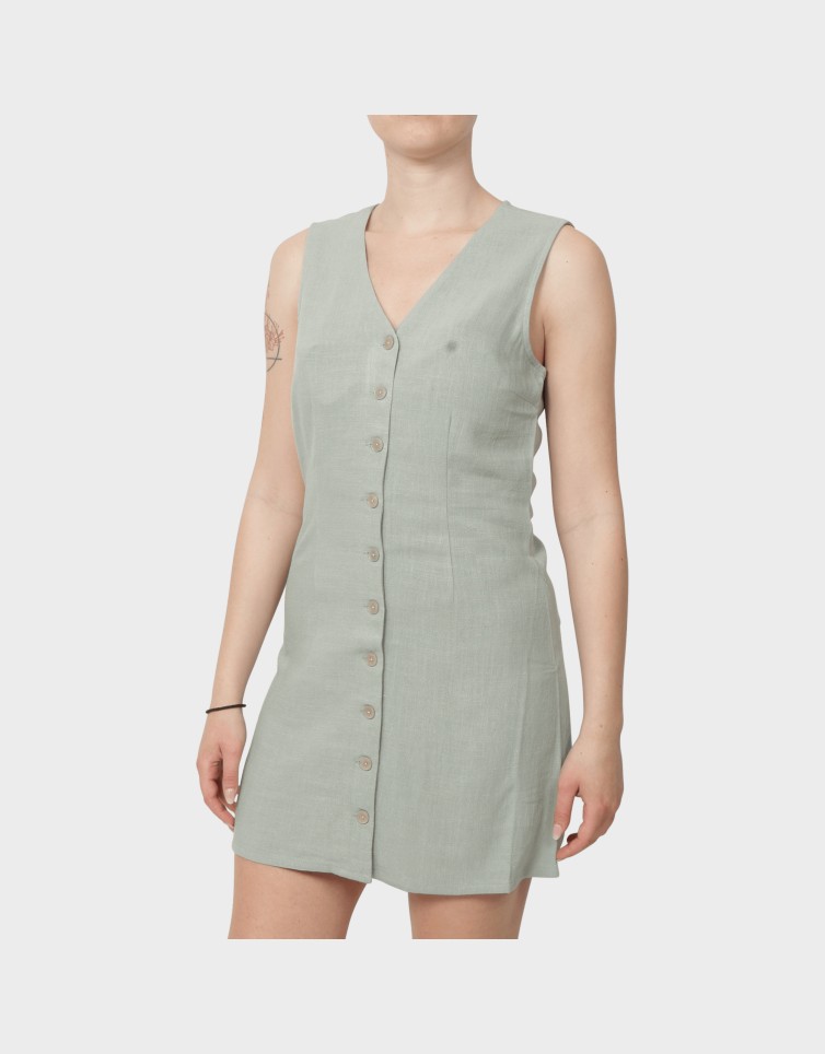 SIESTA LIN BL SL SHORT DRESS