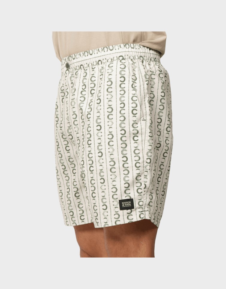 PRINTED MIDLENGTH SWIM