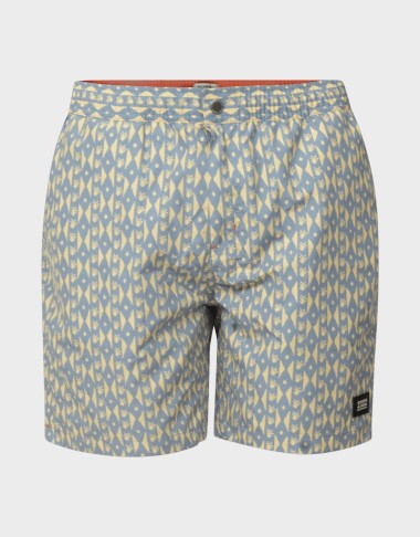 PRINTED MIDLENGTH SWIM