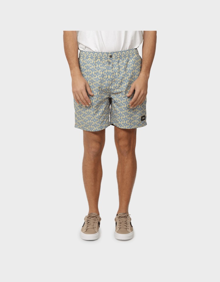 PRINTED MIDLENGTH SWIM