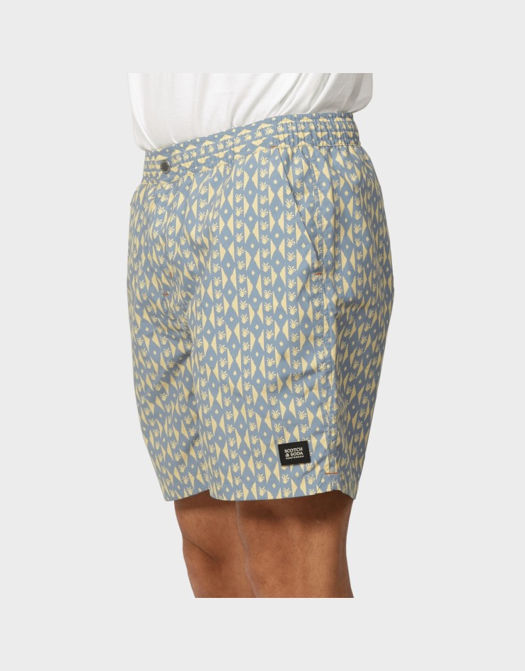 PRINTED MIDLENGTH SWIM