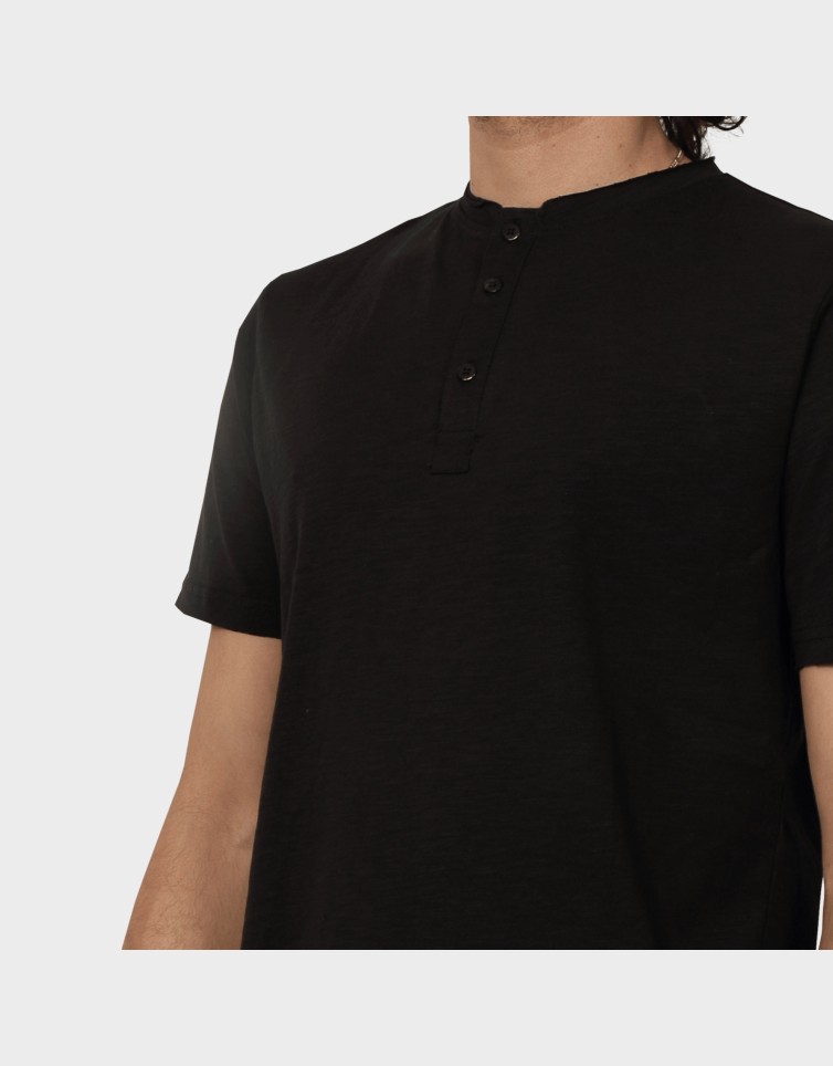 SLUB RAW NECK BUTTONS