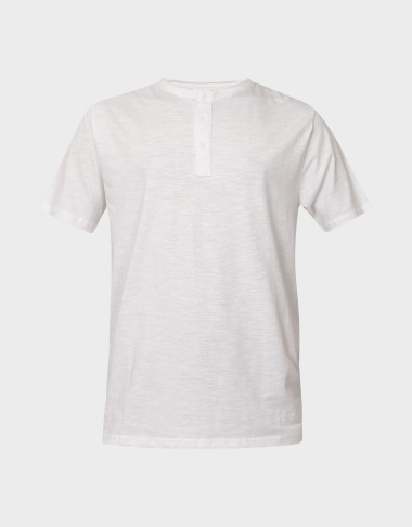 SLUB RAW NECK BUTTONS