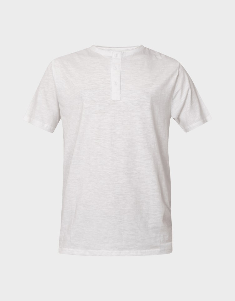 SLUB RAW NECK BUTTONS